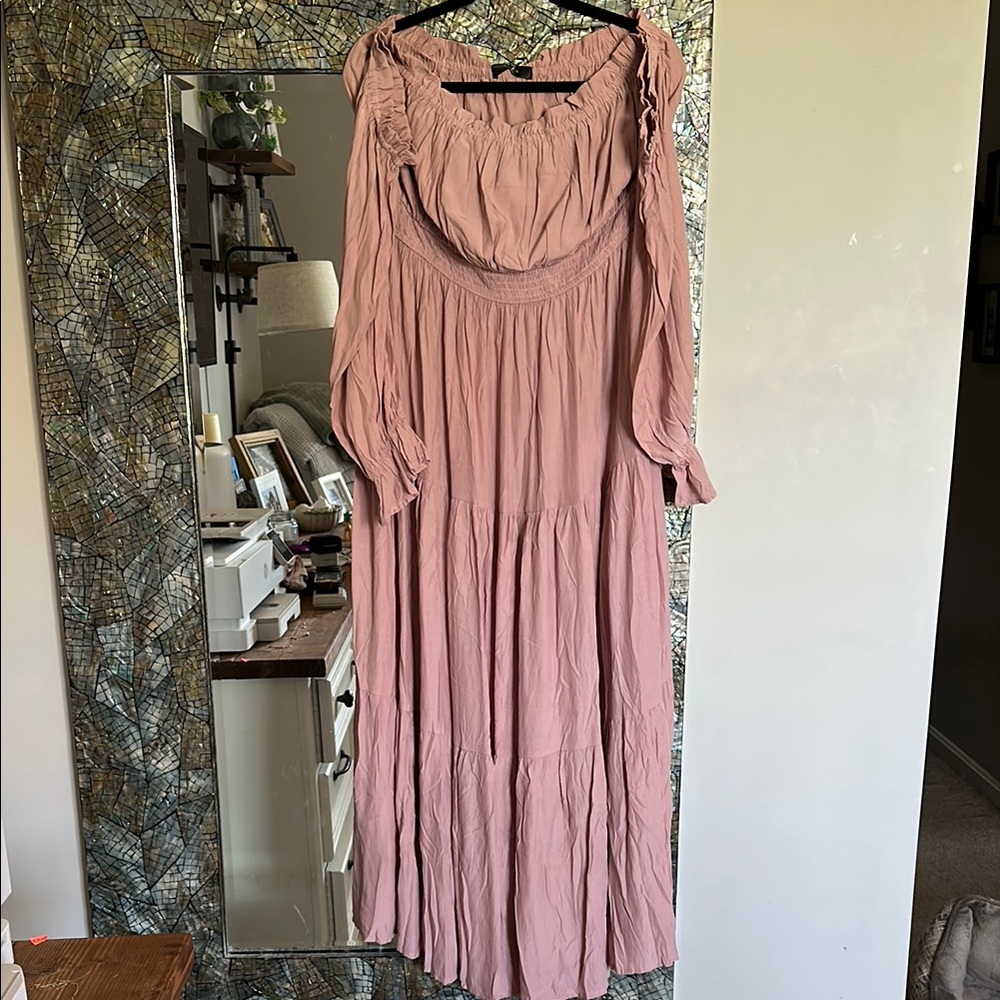 Off the shoulder  Pink Women's Dress